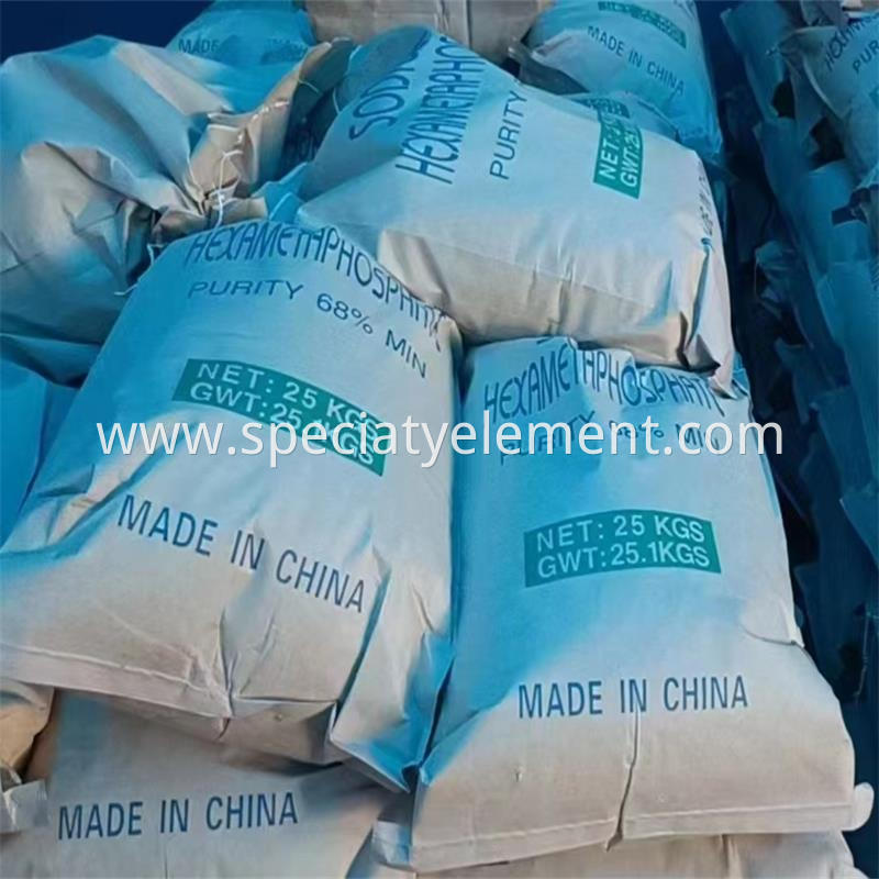 Industrial Grade Sodium Hexametaphosphate Shmp P2O5 68%Min